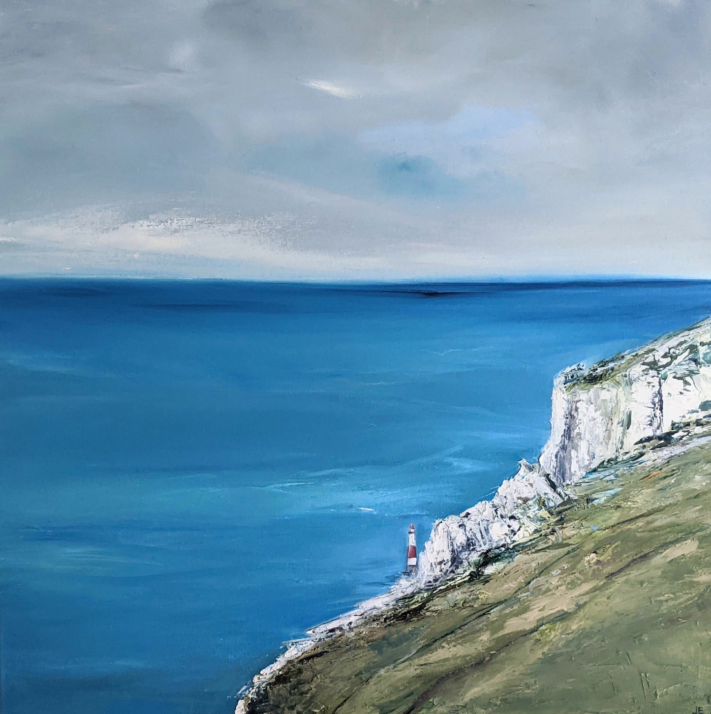 Beachy Head oil painting