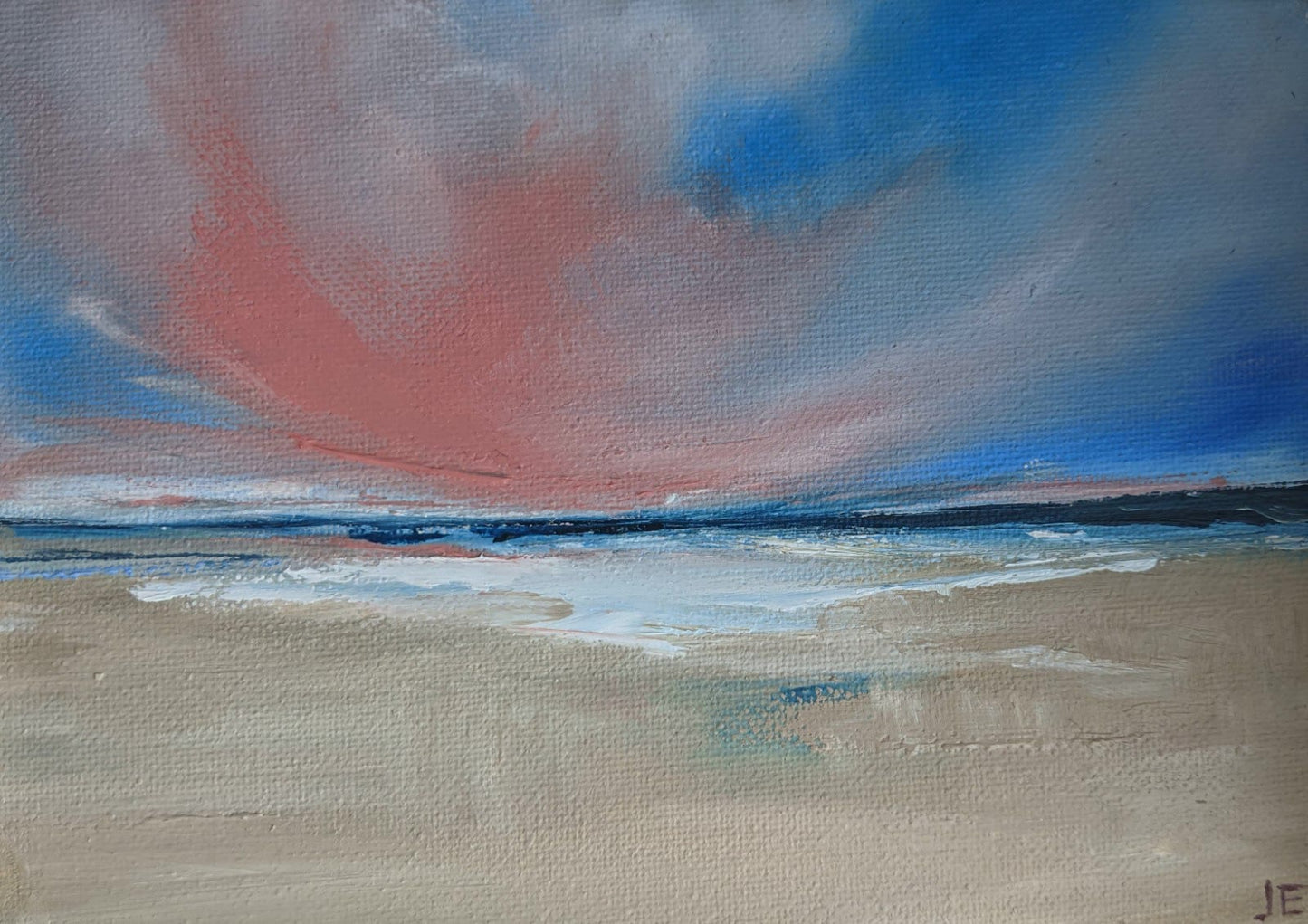 Miniature Landscape #11 oil painting on canvas board, by Jo Earl