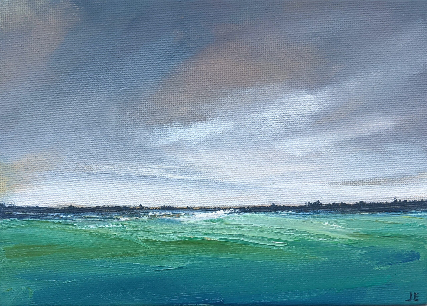 Miniature Landscape #16 oil painting on canvas board, by Jo Earl