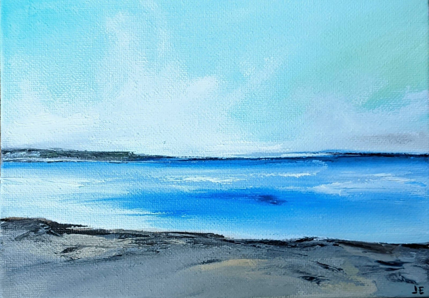 Miniature Landscape #19 oil painting on canvas board, by Jo Earl