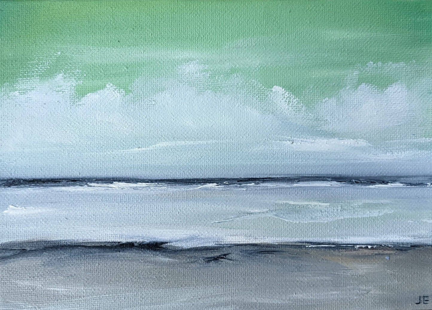 Miniature Landscape #20 oil painting on canvas board, by Jo Earl