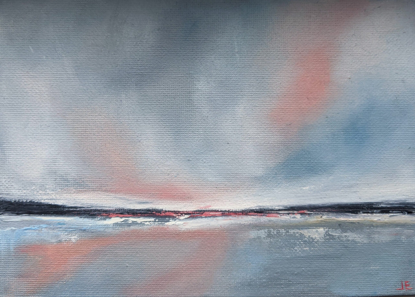 Miniature Landscape #22 oil painting on canvas board, by Jo Earl