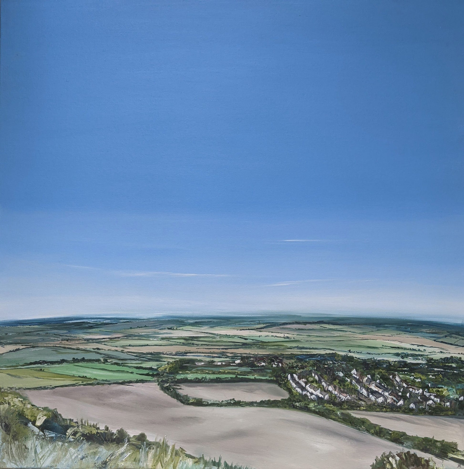 Buckinghamshire view oil painting on canvas | Jo Earl Art