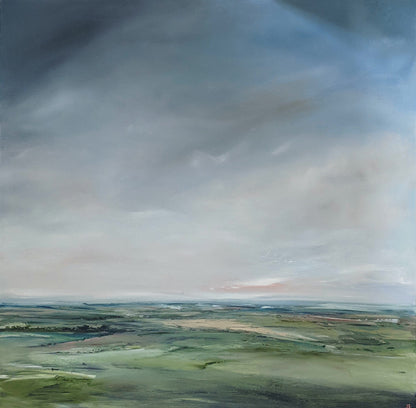 View from Whiteleaf hill oil painting by Jo Earl