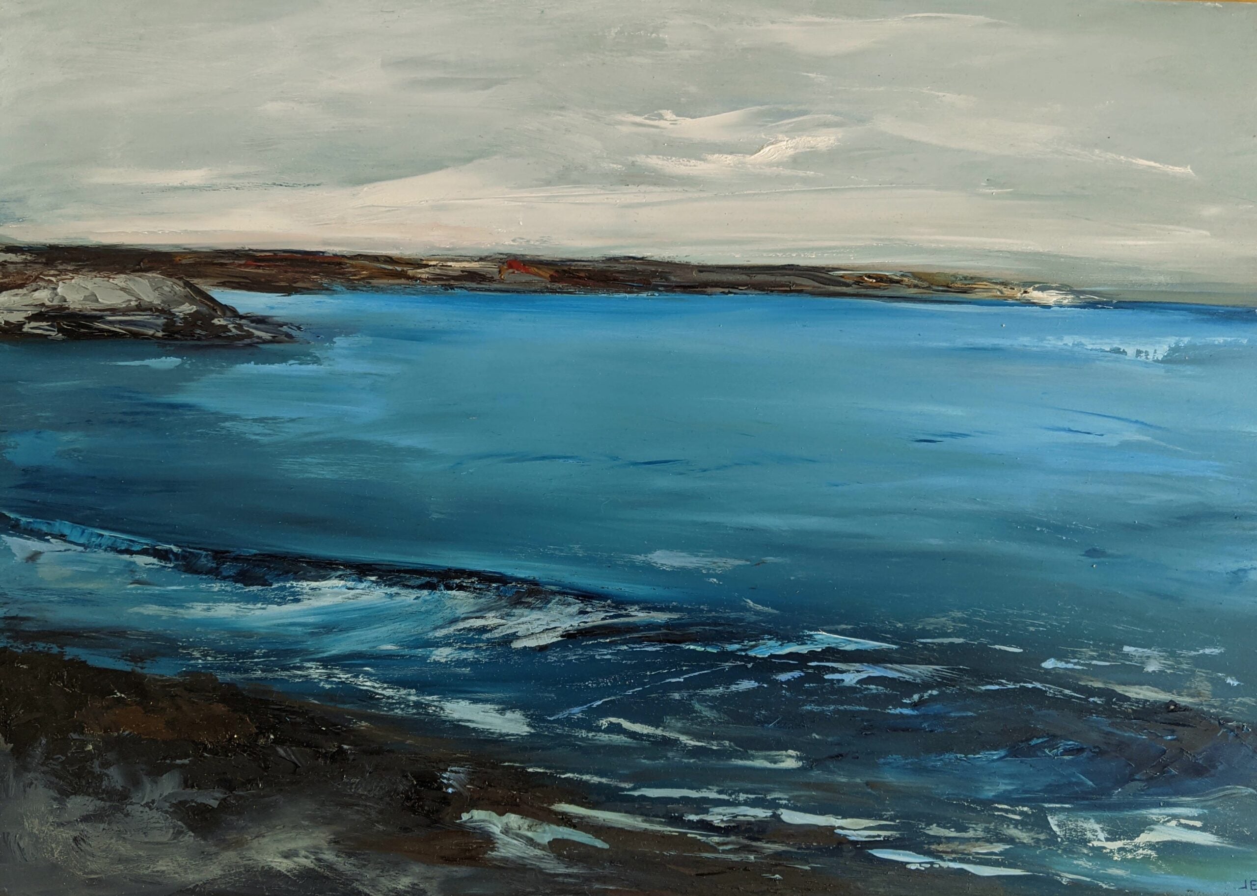 Weymouth Beach Oil Painting On MDF Board Jo Earl Art weymouth-beach-oil-painting-on-mdf-board-jo-earl-art