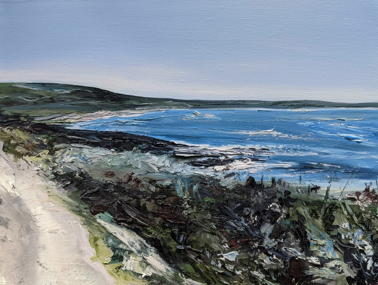 Woolacombe Bay, Devon oil painting by Jo Earl